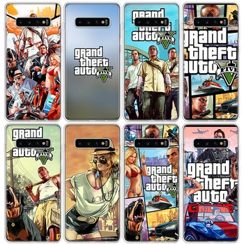 Grand Theft Auto GTA 5 Telefon Case For Samsung Galaxy S20 FE S21 S22 Ultra S10 Lite S8 S9 Plus S7 Serv J4 Pehme TPU tagakaas