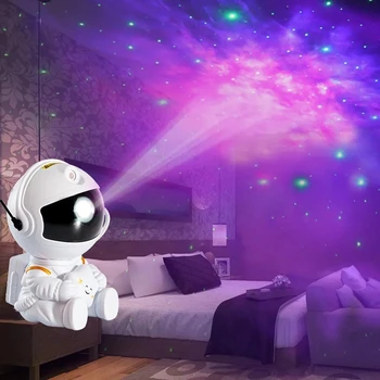 Space Astronaut Galaxy Udu Värviline Valgustus Projektor Led-Mini Valguse Lapsed Kodus Öösel Valguse Lambid Teenetemärgi