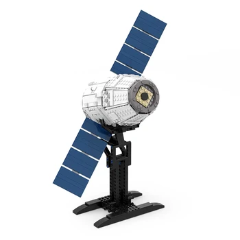 BuildMoc SpaceX Dragon Kosmoselaev, Ehitusplokid Määrata Universumi Õhulaev Mars Uurida Mudel Astronaut Sõiduki Idee Mänguasi Lastele 0