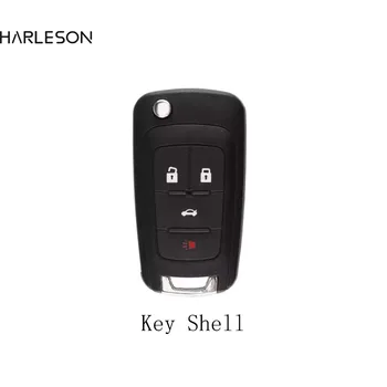 4 Nuppu Asendamine Shell Klapp Kokkuklapitavad Key Shell Juhul Fob jaoks-Chevrolet Aveo Cruze Koos HU100 Lihvimata Tera