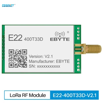 SX1268 Lora RF Wireless DIP Moodul 433MHz 470MHz CDSENET E22-400T33D-V2.1 33dbm Pika Vahemaa 16km Antenni Liides SMA-K