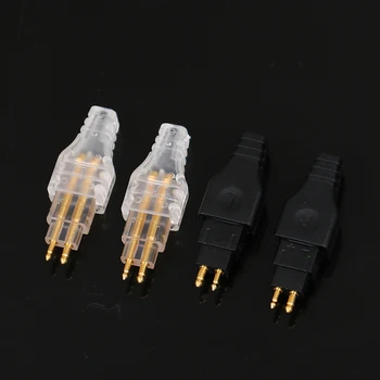 2 Tk Mini Kõrvaklappide Juhtme Pin Audio Vasetatud Kõrvaklappide Pistik Pistiku Adapter Sennheiser HD650 HD600 HD580 HD25
