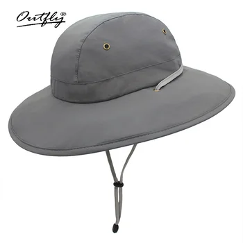 Outfly Suvel Kopp Müts Mees Ja Naine, Panama Juhuslik Väljas UPF50+ Boonie Hat Polüester Kiire Kuiv Päike Veekindel Müts