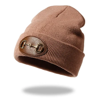 Silmkoelised Beanie Müts Metallist Pandla Decor Soe Külmutamine Talvel Talvel Kõrva Kaitse
