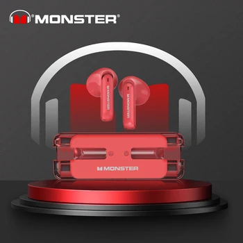 Monster XKT08 Gaming Kõrvaklapid Lud Traadita Bluetooth-5.3 Kõrvaklapid Madal Latentsus Müra Vähendamise Earbuds Headset Koos Mic Uus