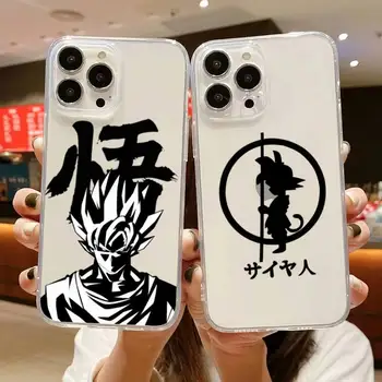 Dragon Ball Z Anime Son Goku DBZ Telefon Case For iphone 14 Pluss 13 12 11 Pro Max Mini X XS XR Pehme Läbipaistev Kate