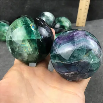 Looduslik fluoriidimaardlat kera quartz crystal ball Tervendav 1tk
