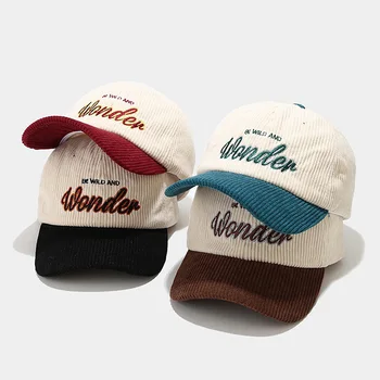 Vintage-Täht On Tikitud Rohelise Mehed Velvetist Baseball Cap Candy Värvi, Sooja Talve Mütsid Naistele Värske Hip-Hop Nägu Mütsid