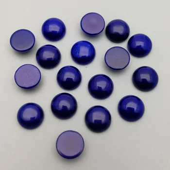 Mood Royal Blue stone beads võlusid 10mm ring cab kivi ümber hole ehete tegemine Tasuta laevandus Hulgi-50tk/palju