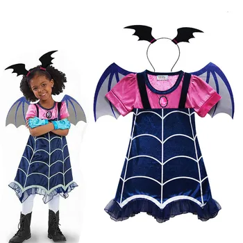 Vampirina Kostüümid Lapsed Vampiir Cosplay Kostüümid Tüdrukute Kleidid Karneval Pool Halloween Kostüümid puhul Lapsed Tüdrukud Fancy Kleit