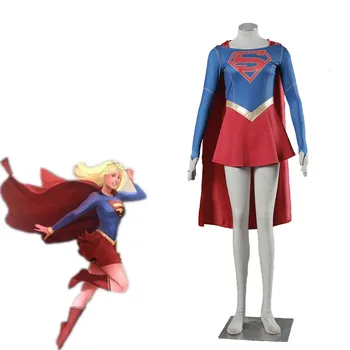 Athemis Filmi Supergirl Cosplay Kostüüm Custom Made Varjatud Kleit Kõrge Kvaliteedi Lapsed Tüdruk Pluss Suurus