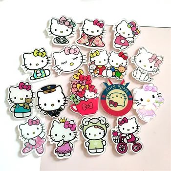 Tüdruk DIY Harajuku Mood Sõle Sanrio Hello Kitty Anime Perifeerne Armas Pin-Cosplay Kawaii Sõle Emailiga Pin-Ehted Kingitus, Mänguasjad