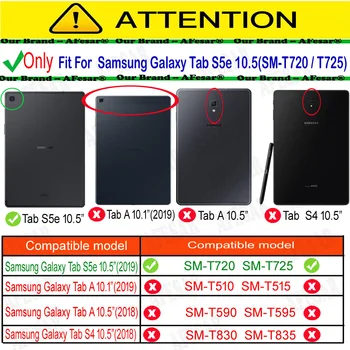 Luksus SM-T720/SM-T725 360 Pöörlev Tark raamat Kate Samsung Galaxy Tab S5e 10.5 nahast Flip Case magnet auto magada 1