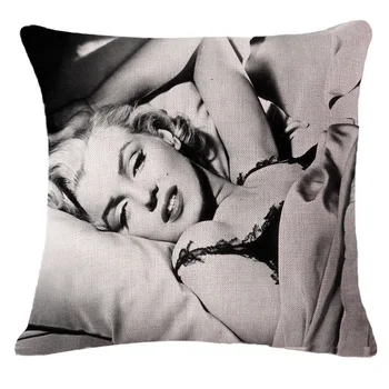 Marilyn Monroe Dekoratiivne Padi Puuvillast Voodipesu Diivan Istmepadi Talje Padja Kate Kodus Diivan Square Padi 45x45cm 1