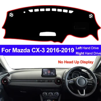 2 Kihti Auto Sise Armatuurlaua Kate Mazda CX-3 CX3 2016 2017 2018 2019 Dashmat Pad Vaip Dash Mat Päikese Vari Pad Car Styling 1