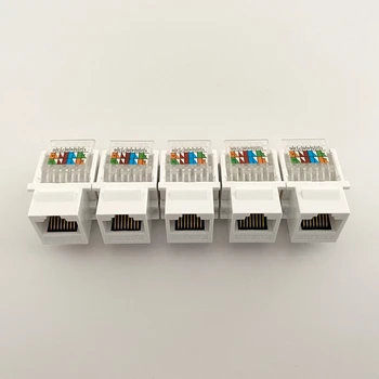RJ45 Coupler Varjestatud Inline Adapter 5 Pack, Ethernet Kaabel Extender, Ethernet Koppel Ühenduspesa CAT6 Kaabel 1