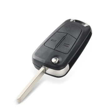 2 Nööpi Flip Remote Kokkuklapitavad Auto Võti Kest Vauxhall Opel Corsa Astra Vectra Signum Auto Võti Juhul Auto Katta Nr Kiip key shell 1