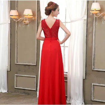 Ema Pruudi Kleit Suvel stiilis Uus 2018 fashion punane ametlik kaua disain elegantne sisselogimise vestidos kleidid kleit õhtukleit 1