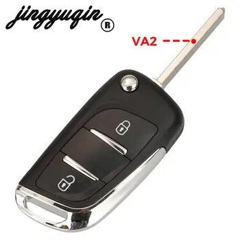 jingyuqin 433Mhz KÜSIDA/FSK Filp Remote Key ID46 Jaoks Peugeot 207 Partner, Citroen C2 C3 C4 C5 Berlingo Picasso fob CE0523 CE0536 1