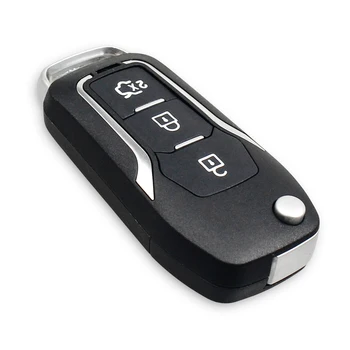 KEYYOU 3 Nuppu Kohandatud Flip Kokkuklapitavad puldiga auto Key Shell puhul Ford Focus 2 3 mondeo Fiesta võti Fob Juhul 1