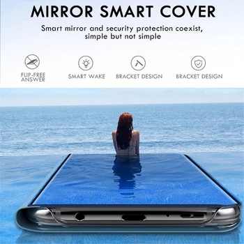 Samsung Galaxy A13 A33 A53 5G Juhul, Smart Mirror Nahast Flip Jalg Telefoni Puhul Samsungi A13 4G 13 33 53 tagakaas 1