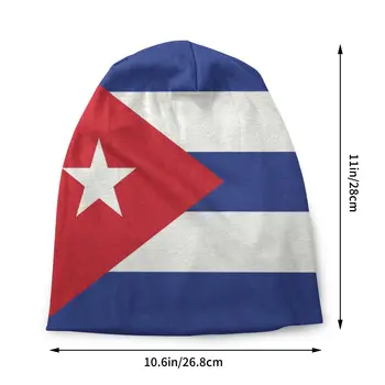 Streetwear Talvel Soe Naiste, Meeste, Koo Mütsid Täiskasvanud Unisex Kuuba Lipu Skullies Beanies Mütsid Kuuba Patriootliku Kapoti Mütsid 1