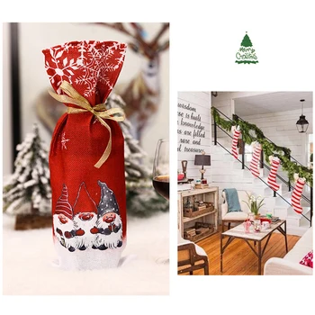 Santa Claus veinipudeli Kate jõulukaunistused Kodu 2020. Aasta Jõulud ladustamine Kingitus Navidad uusaasta Decor 2021 1
