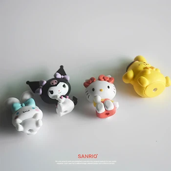 Kawaii Sanrio Hello Kittys Väike Ornament Anime Kuromi Cinnamoroll Tutt Puriin Cartoon Armas Töölaua Kaunistus Mänguasi Tüdrukud 1