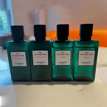 Luksuslik Disain Hermes 40ml Šampoon, dušigeel Vedelik Kauakestev Body Wash Lõhnaainete Toitev Hooldus Vann Emulsioon Hotel Mugavuste 1