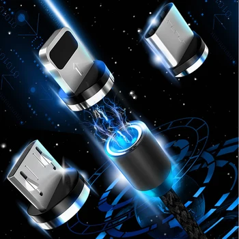 Magnetic Plug Kaabel Micro-USB-C-Tüüpi USB-C 8 pin Pistik Kiire Laadimine Magnetiga Laadija Juhtme Pistikud 1
