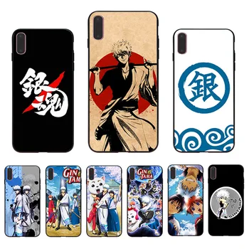 Koomiline GINTAMA mobiiltelefone Case For Iphone 13 12 Mini XS 11 Pro Max X-XR Mobile Shell 7 8 Plus 5S 6S 6 SE 2020 Manga kõvakaaneline 1