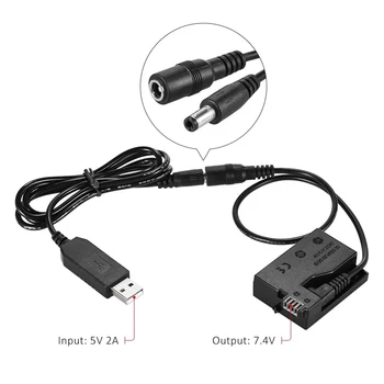 Top Tegeleb DR-E8 Dummy Aku DC Power Bank USB-Adapteri abil Asendaja LP-E8, Canon EOS 550D 600D 650D PEEGELKAAMERA Camer 1