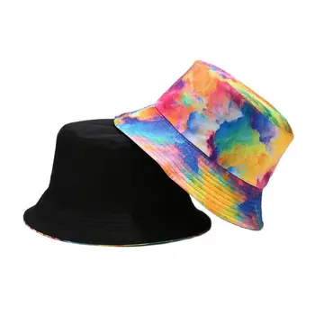 3D Värvi Tähine Prindi Mehed Kopp Müts Kaks Pool Kanda Sunhat Naiste Väljas Travel Beach Mütsid Kalurite Mütsid Unisex Hip-Hop Naine Kork 1