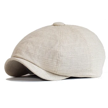 Newsboy ühise Põllumajanduspoliitika Meeste (sh risttoimse) Sidusega Puuvillane Kaheksa Paneel Müts Naiste Baker Poiss Mütsid Khaki Retro Mütsid Mees Barett 1