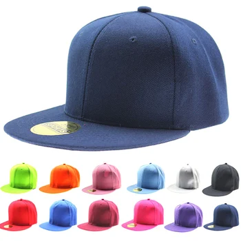 12 Värvi Reguleeritav Mehed Naised Baseball Cap Tahke Hip-Hop Snapback Korter Saavutas Hat Visor 1