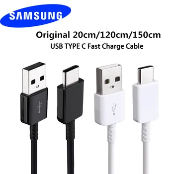 Originaal SAMSUNG 20cm 120cm 150cm USB-C-C Tüüpi Kaabel kiirlaadimine Andmete Line Samsung Galaxy S8 S9 Plus S10 e A5 A7 2017 Lisa 8 1