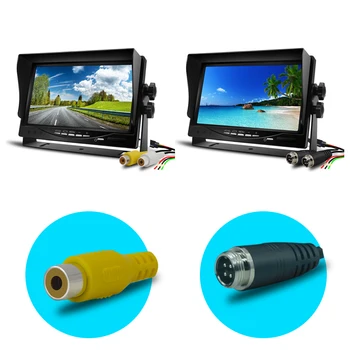 7 Tolline Auto Monitor TFT LCD-Nokats Kuvari Taga Vaadata Ekraani 12V/24V Sõiduki Backup Kaamera CCTV Kodu Turvalisuse Järelevalve 1