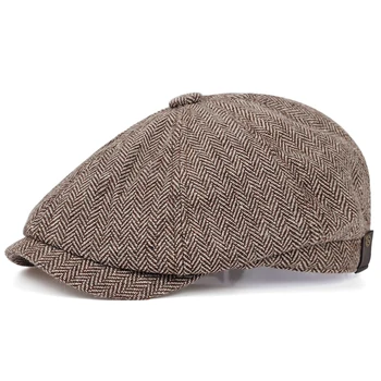 2019 uus mood pruun ruuduline müts müts mees puuvill% hip-hop mütsid sügisel ja talvel, väljas vaba aja ühise põllumajanduspoliitika kõrge kvaliteedi mütsid 1