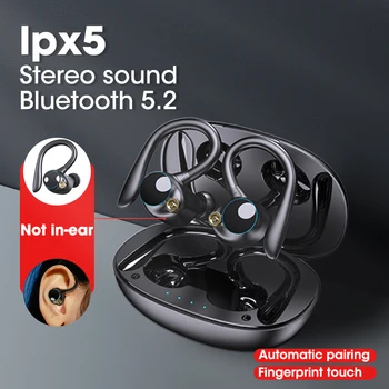 Traadita Bluetooth-Kõrvaklapid Tws Kõrvaklappide Bluetooth V5.2 Bass Stereo Earbuds HD Müra Vähendamise Sport IPX5 Veekindlad Kõrvaklapid 1