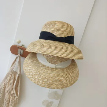 2021 Uus Mood Naiste Suvel Floppy Müts Nisu Õled Müts on Musta Valge Lindi Päike Müts UV Kaitse Beach ühise Põllumajanduspoliitika 1