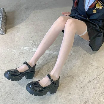 Jaapani Naiste Pikad Sokid Õhukesed Suve Nylon Sokid Seksikas Parempidises Valged Sukad JK Põlve Kõrge Sokid Üle Põlve Sokid 1