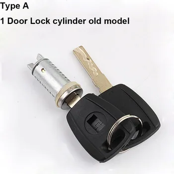 Täielik Auto Lock Cylinder Fiat Süüte Luku Silinder 2 Võtit 1