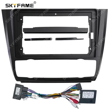 SKYFAME Auto Sidekirmega Raami Adapter Canbus Kasti Dekooder BMW 1-Seeria E81 E82 E87 E88 Android Raadio Kriips Panel Frame Kit 1