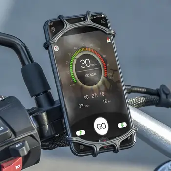 Bike Telefoni Hoidja Jalgratta Mobiil Mobiiltelefon Hoidik Mootorratta Suporte Celular iPhone Samsung Xiaomi Gsm Houder Fiets 1