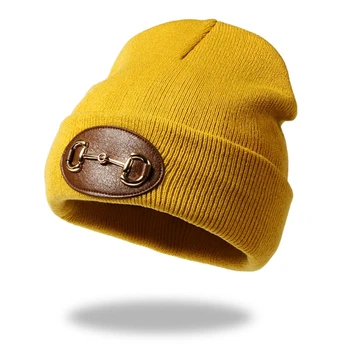 Silmkoelised Beanie Müts Metallist Pandla Decor Soe Külmutamine Talvel Talvel Kõrva Kaitse 1