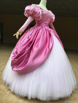 printsess merineitsi Cosplay Kostüüm Kleit naiste printsess roosa kleit 1