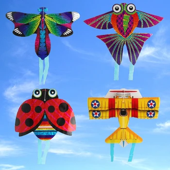 Lohe Lapsed Kaasaskantav Lapsed Väljas Suvi Vanema-lapse Interaktiivne Mänguasi Lennuk Liblikas Dragonfly Putukate Mini Lohe 2