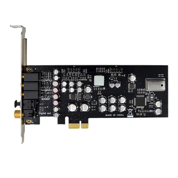 CM8828 PCI-E X1 7.1 CH Temperatuur Täitke helikaart Professionaalse Kvaliteediga HD Audio Ja Video Mängude Seadmed, Audio Kaart 2