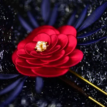 Camellia lill Zan klambri külge DIY seatud juuksed ornament koos traditsiooniliste rõivaste käsitöö algajatele classic 2