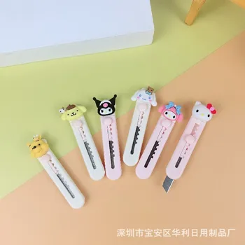 Sanriod Hello Kittyd Seeria Anime Kawaii Ins Armas ja Mugav Kaasaskantav Utiliit Nuga Väikese Õpilaste Käsitöö Nuga Paberi Lõikur 2